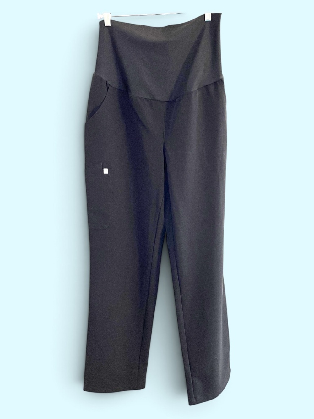 Figs Black Kade Maternity Scrub Pants Size Small Like New